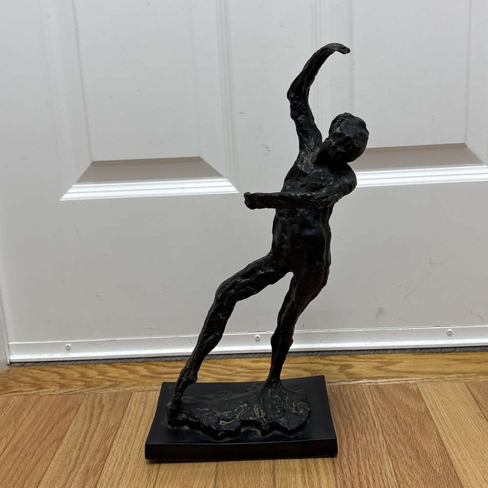 Bronze Dancer Sculpture Abstract Figure Art Statue Modern Home Decor